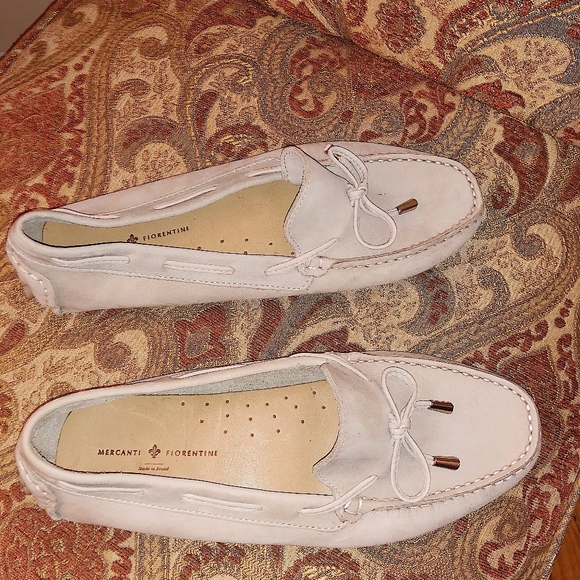 Mercanti Fiorentini Shoes - Nude Mercanti Fiorentini LEATHER STRING TIE LOAFER